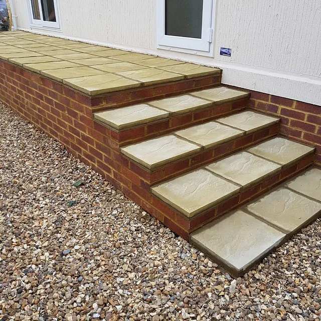 Steps and paving