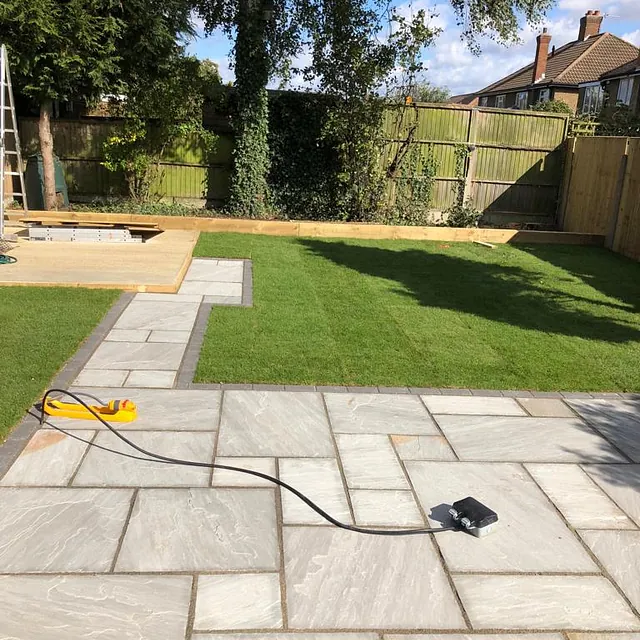 Patio and turf